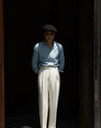 Ugentle One-piece Collar Shirt — Washed Denim