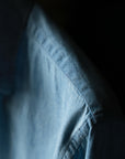 Ugentle One-piece Collar Shirt — Washed Denim