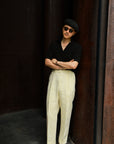 Ugentle Linen Trousers — Ivory