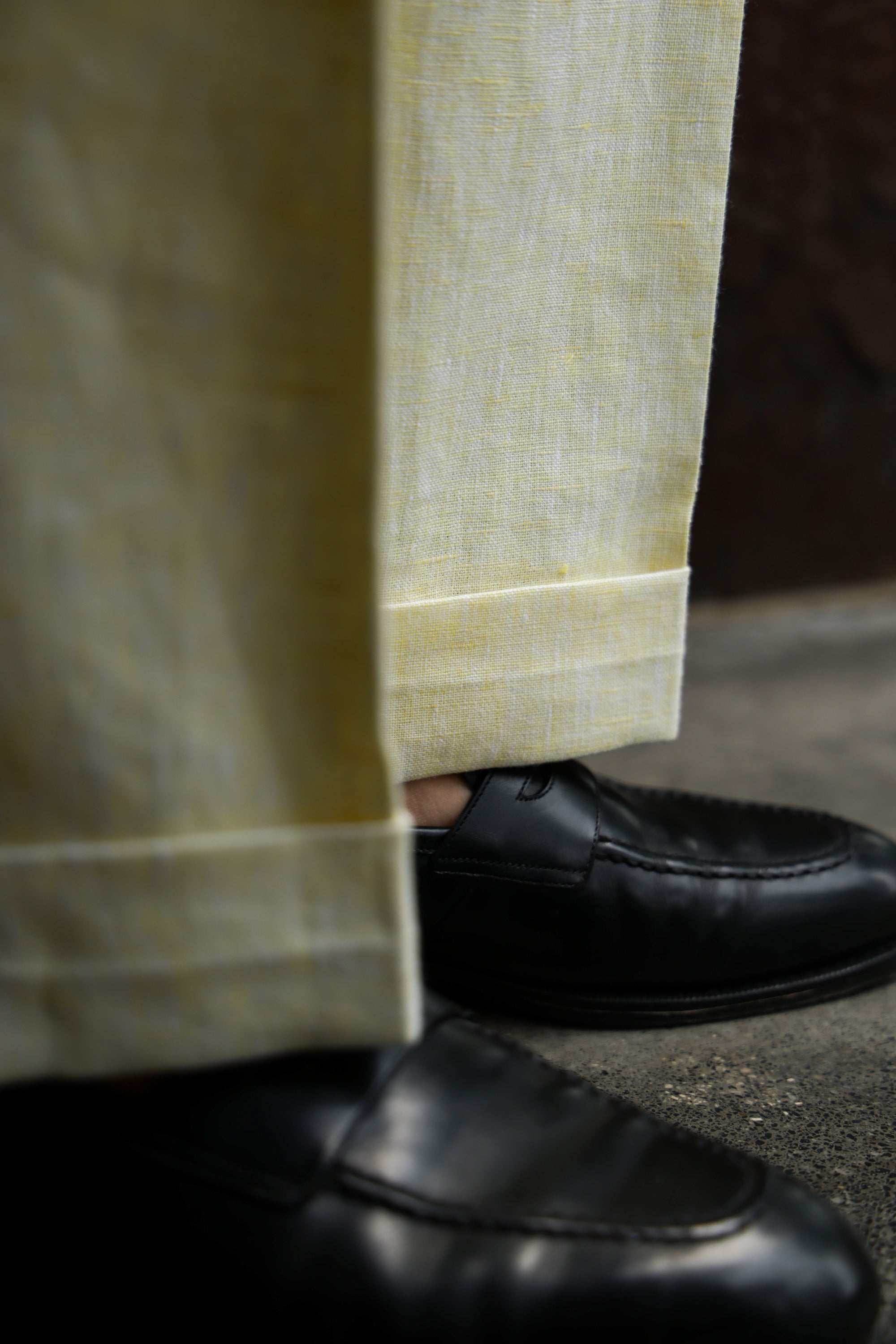Ugentle Linen Trousers — Ivory