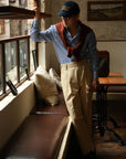Ugentle Button Down Collar Shirt — Blue Pencil Stripe