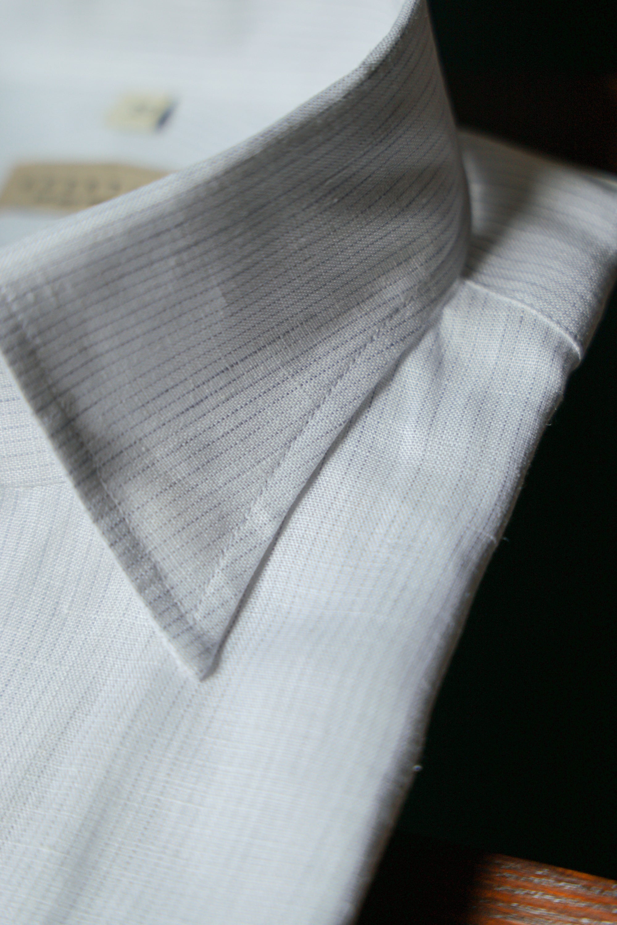 Ugentle One-piece Collar Linen Shirt — Neutral