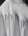 Ugentle One-piece Collar Linen Shirt — Neutral