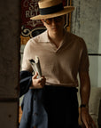 Ugentle Cotton/Cashmere Classic Polo Beige