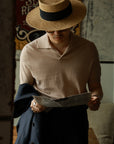 Ugentle Cotton/Cashmere Classic Polo Beige