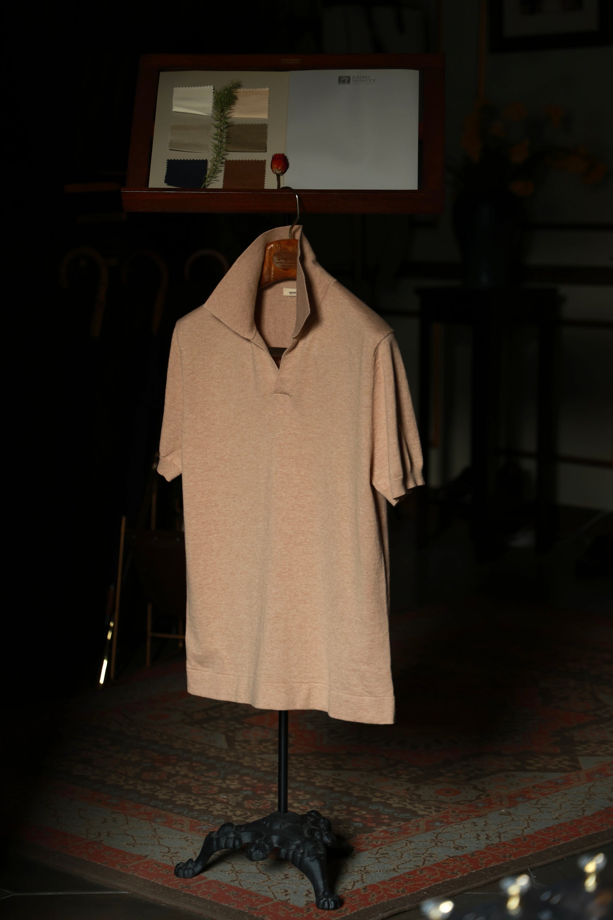 Ugentle Cotton/Cashmere Classic Polo Beige