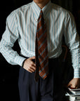 Ugentle Long Point Button Down Collar Shirt — Glacier Stripe