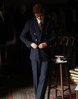 Ugentle Long Point Button Down Collar Shirt — Glacier Stripe