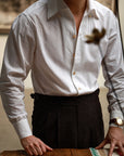 Ugentle One-piece Collar Shirt — Neutral Seersucker