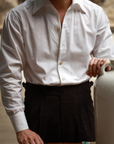 Ugentle One-piece Collar Shirt — Neutral Seersucker