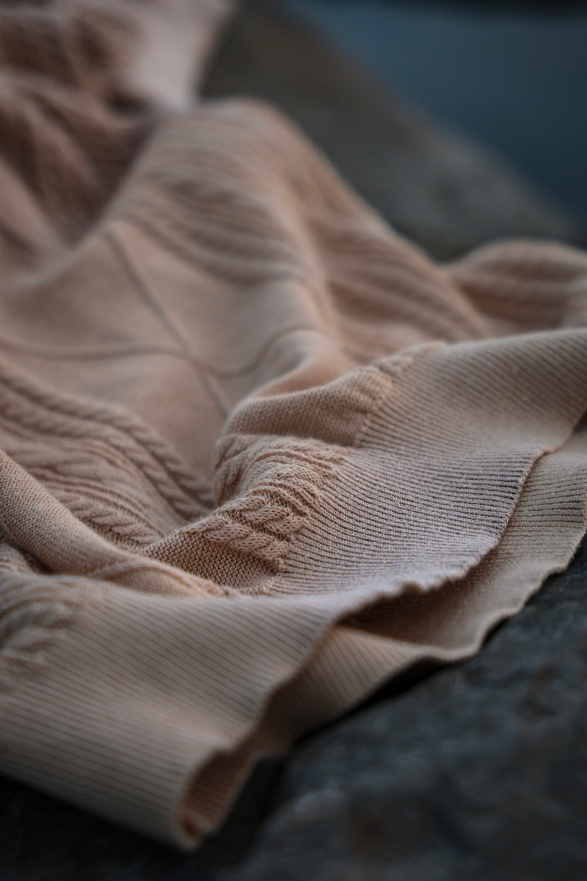 Ugentle Linen/Cotton Knitted Polo Beige