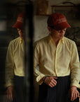 Ugentle One-piece Collar Shirt — Seersucker Lemon