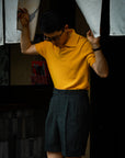 Ugentle Cotton/Cashmere Classic Polo Amber Gold