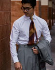 Ugentle Spread Collar Shirt — White