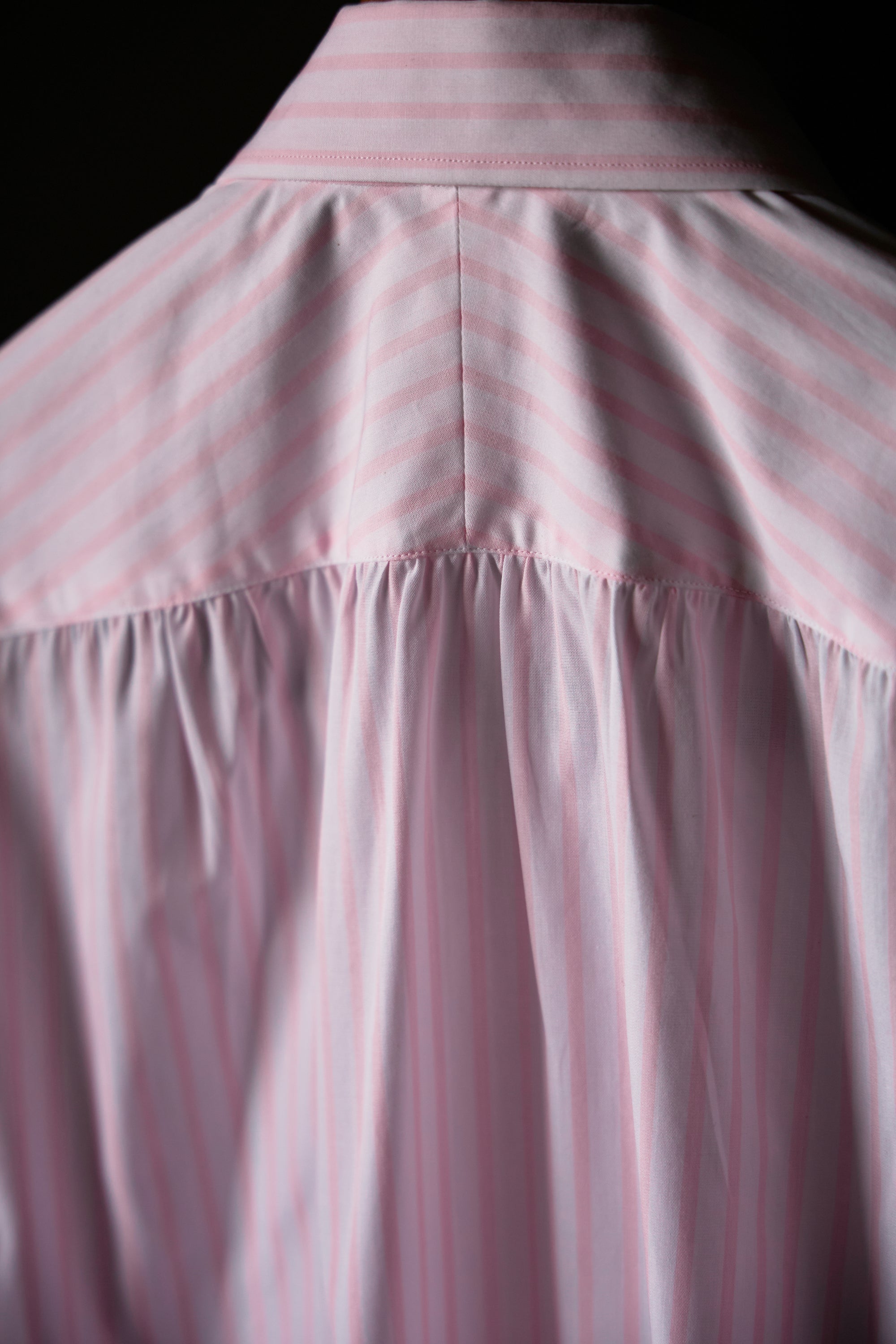 Ugentle Long Point Button Down Collar Shirt — Pink Stripe