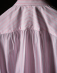 Ugentle Long Point Button Down Collar Shirt — Pink Stripe