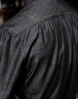 Ugentle Long Point Collar Shirt — Denim