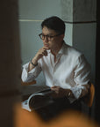 Ugentle Spread Collar Linen Shirt — Bagie