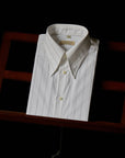Ugentle Long Point Collar Shirt — Pencil Navy Stripe