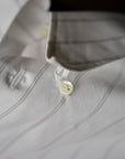 Ugentle Long Point Collar Shirt — Pencil Navy Stripe