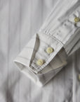 Ugentle Long Point Collar Shirt — Pencil Navy Stripe