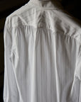 Ugentle Long Point Collar Shirt — Pencil Navy Stripe