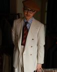 Ugentle Handcrafted Spread Collar Shirt — Blue stripe