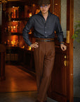Ugentle One-piece Collar Shirt — Denim