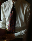 Ugentle Long Point Collar Shirt — Pearl White